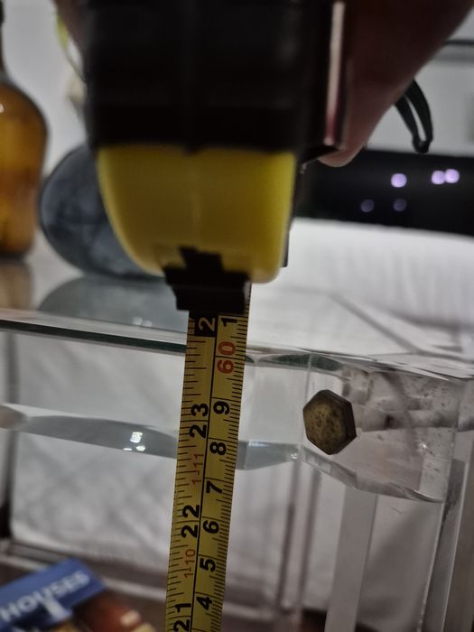 Mesa quadrada vidro 61cm x 61cm