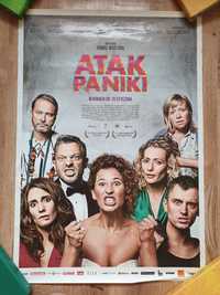 Plaka filmowy " Atak Paniki " z autografem