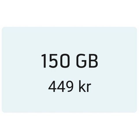 Telenor 150 GB Fastpris Voucher kod doładowanie TopUp code 449 SEK