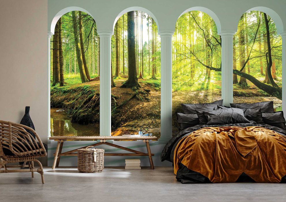 Fototapeta Do Pokoju Kolumny Las Widok 3D Na Twój Rozmiar + KLEJ