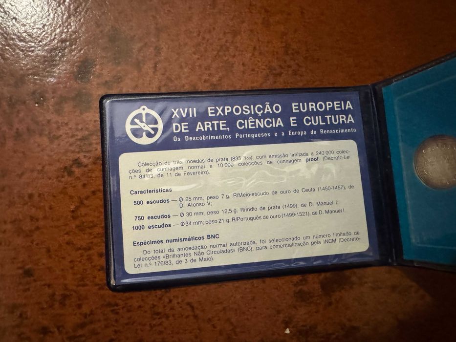 Carteira Moedas XVII Exposição Europeia de Arte, Ciência e Cultura