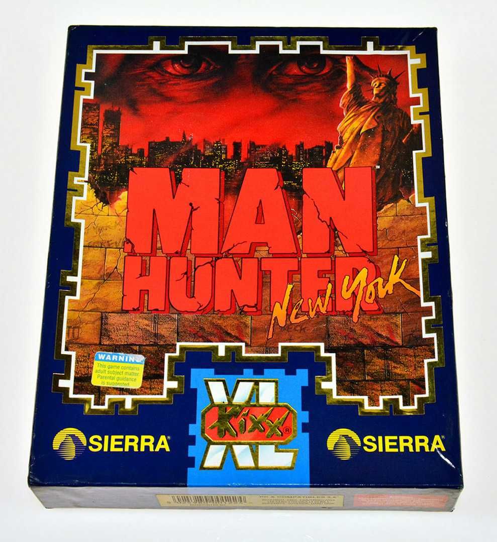 MANHUNTER: New York - duży big box, Sierra, Man Hunter, Dos Windows 95