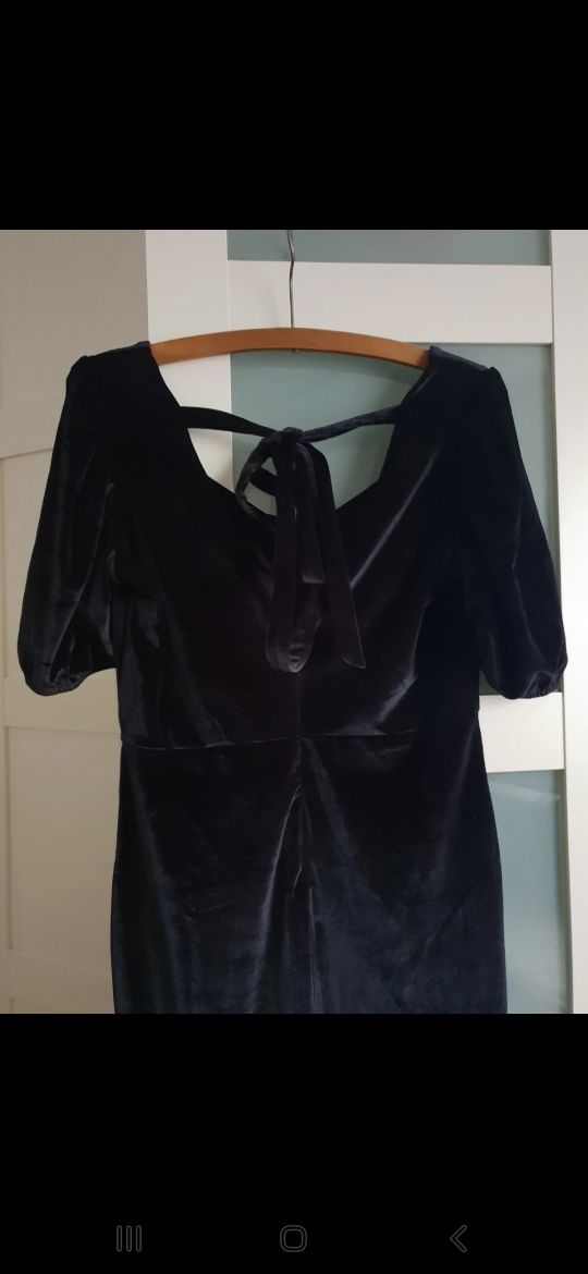 Welurowa sukienka midi Reserved L 40 święta sylwester elegancka