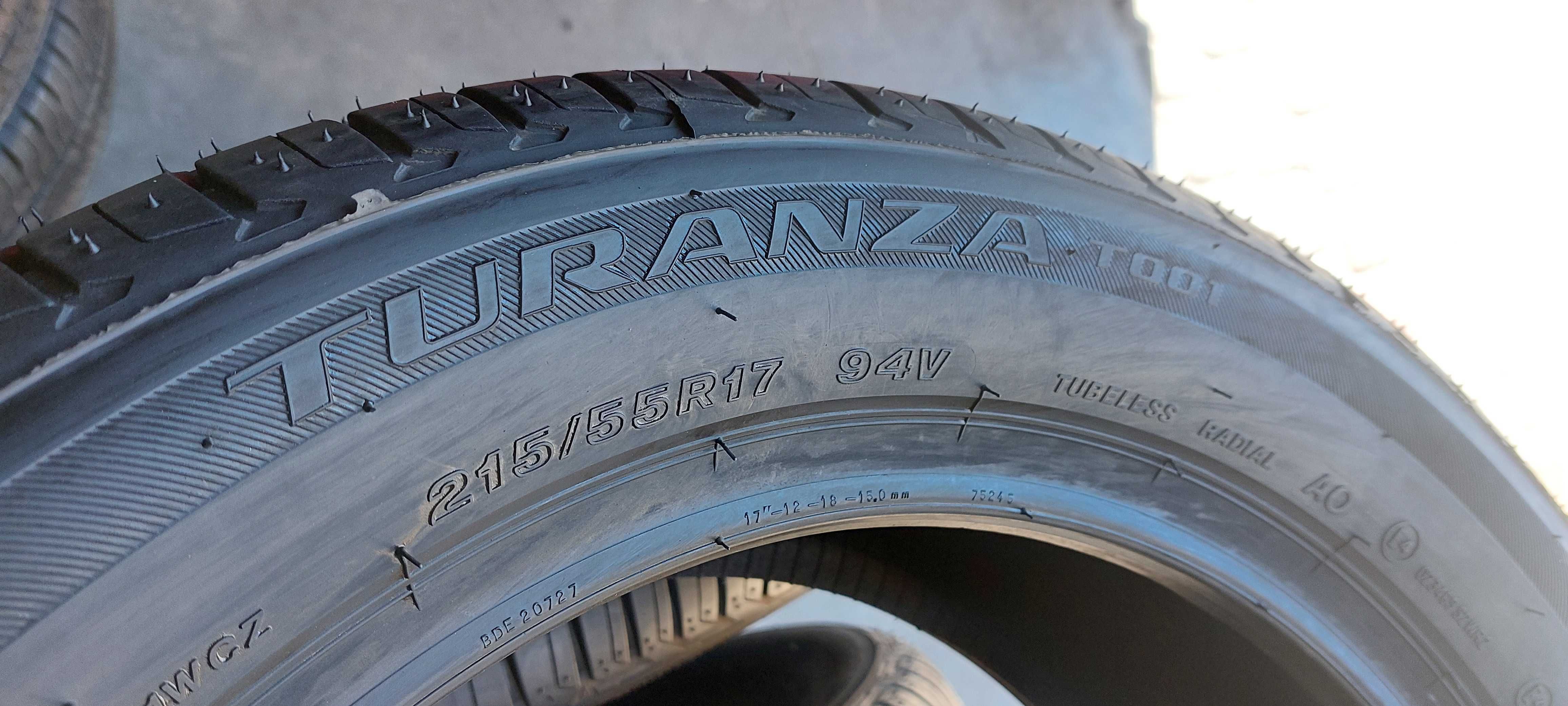 Резина літо НОВА Bridgestone 215/55 R17 Turanza T001