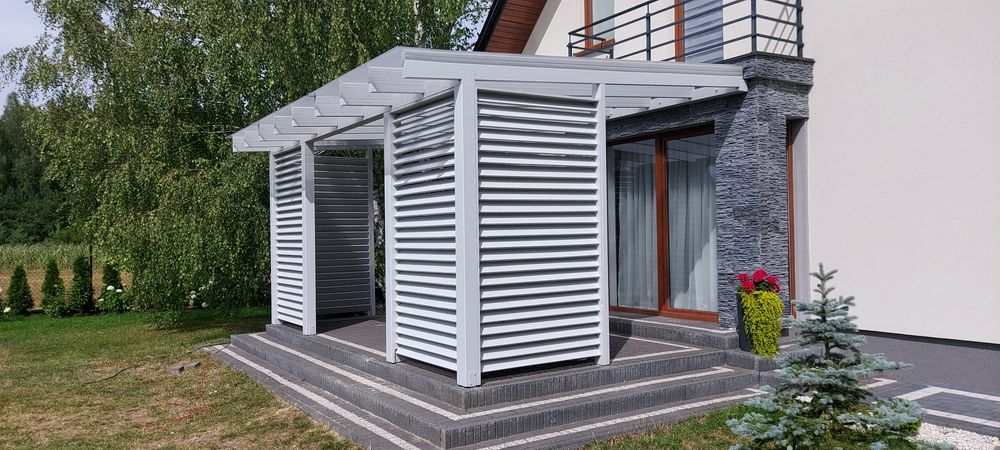 Taras,Altana,Wiata,Elewacja drewniana, konstrukcje drewniane pod panel