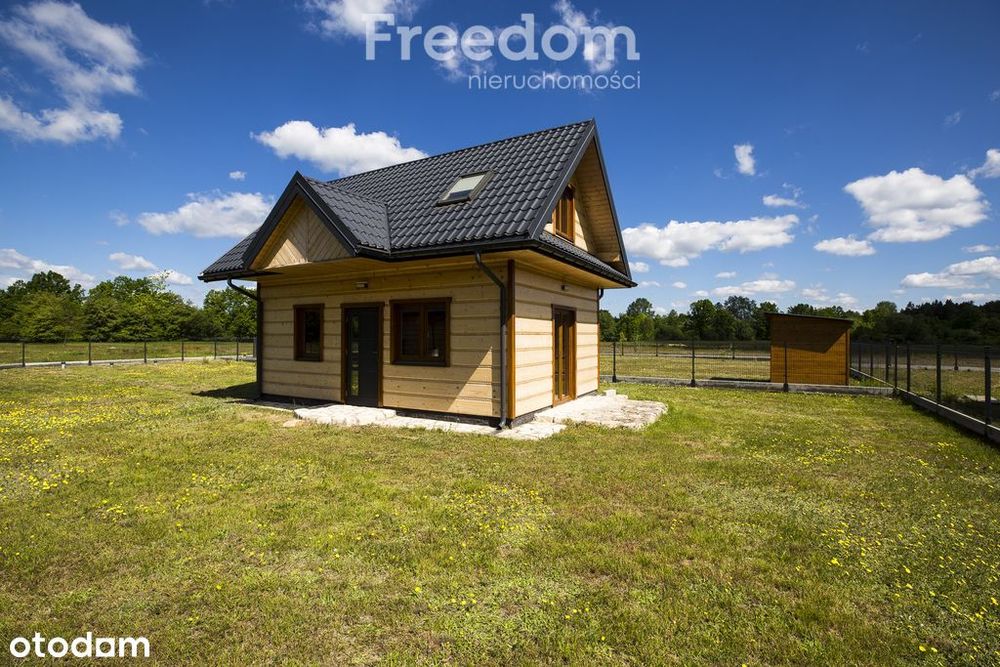 Dom drewniany 70m2 | 7ar | widok na las – Radawa