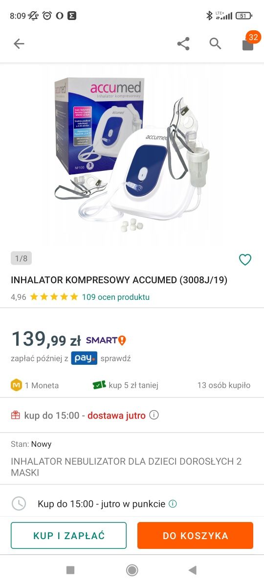 Inhalator kompresorowy Accumed