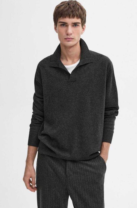 Новий вовняний светр-поло від Massimo Dutti розмір L