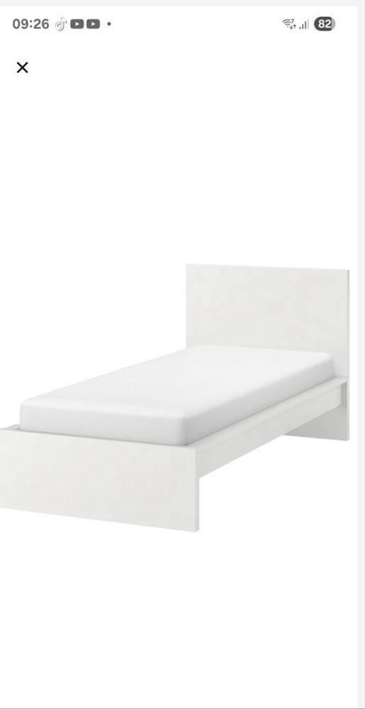 Cama solteiro MALM