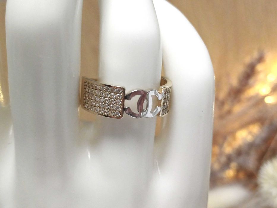 Piękny złoty pierścionek P585 rozmiar 16"