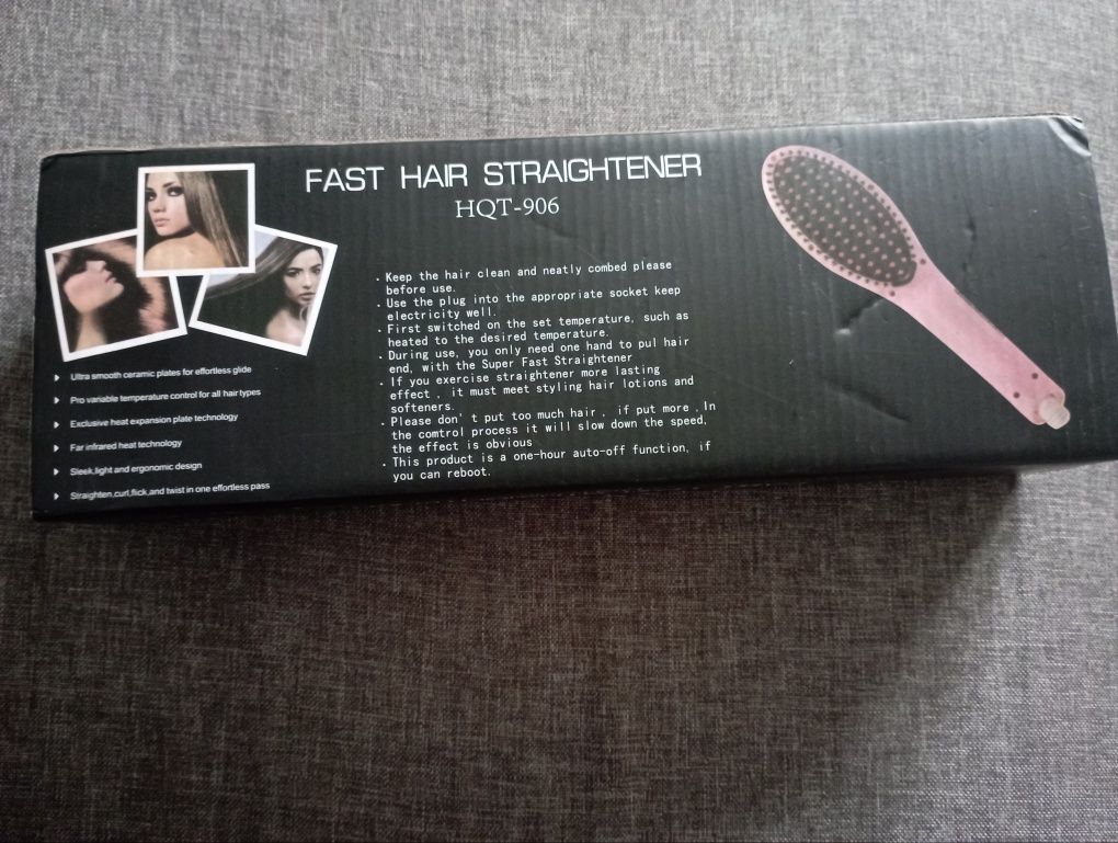 Szczotka prostująca włosy FAST HAIR STRAIGHTENER HQT-906