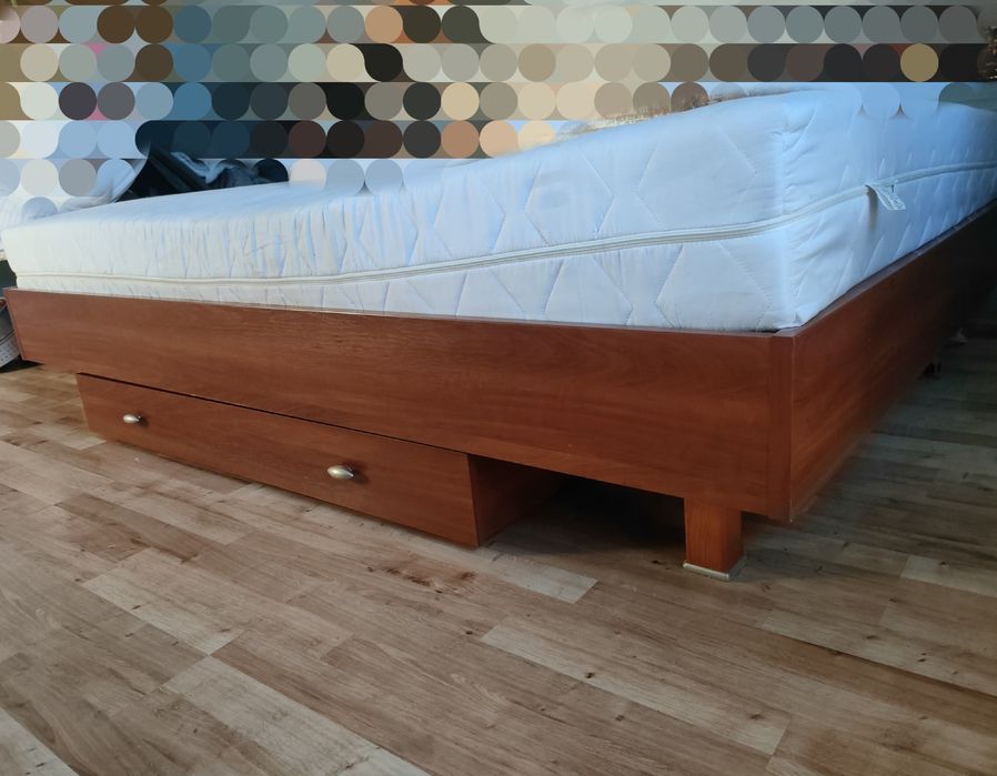 Łóżko 140x200 stelaż materac