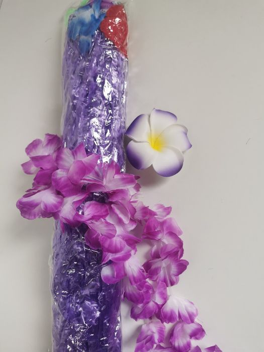 Strój karnawałowy Hawajka Aloha fioletowy nr936