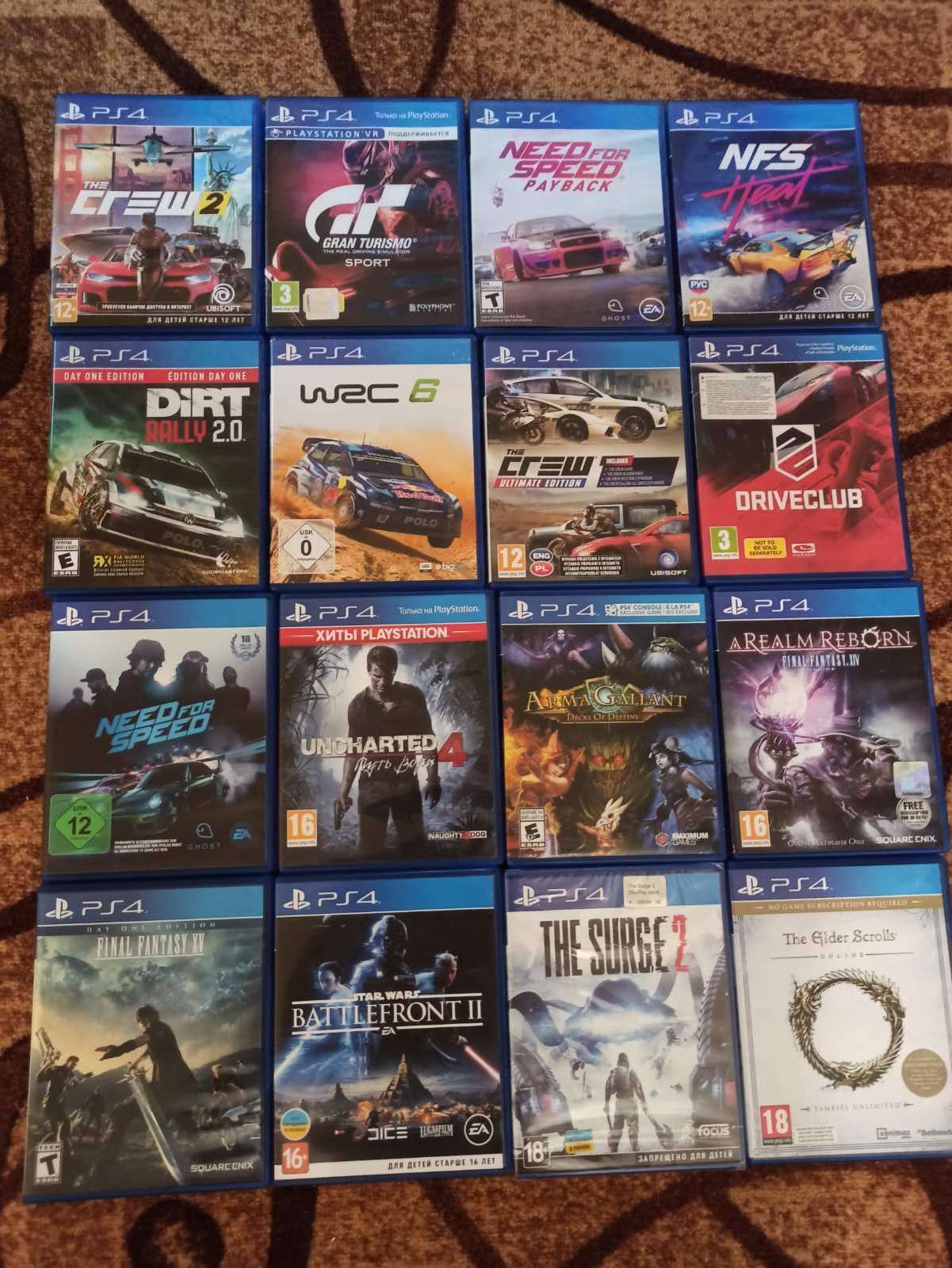 Диск Sony Ps4/5 Gta Ufc Mafia Mortal Nfs Minecraft lego Battlefield