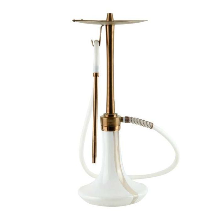 Oduman Cosmo Bronze Body & White Glass Fajka Wodna Shisha Hookah