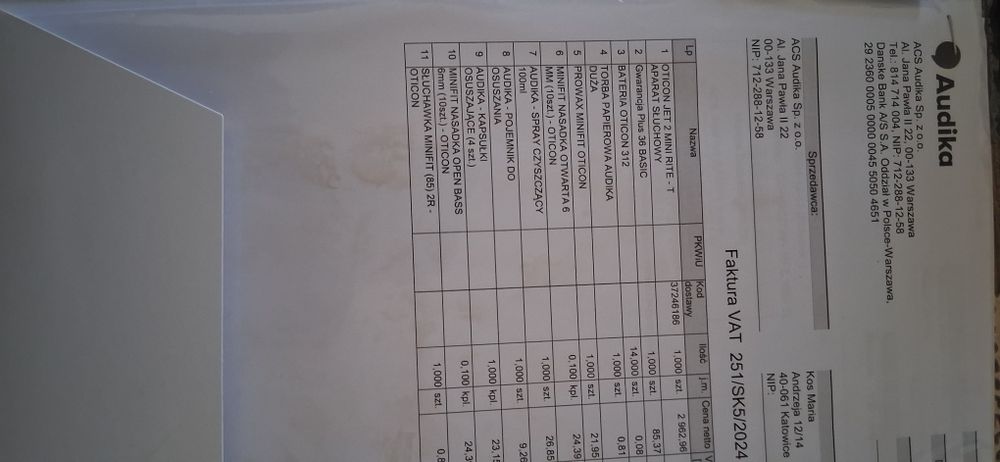 OTICON JET 2 MINIRITE aparat słuchowy lewy nowy 3 lata gwarancji kpl.