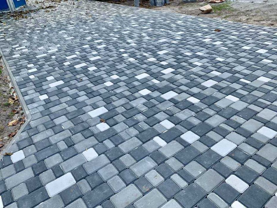 ЗНИЖКА Тротуарна плитка Старе місто. Брусчатка Старый город + Укладка