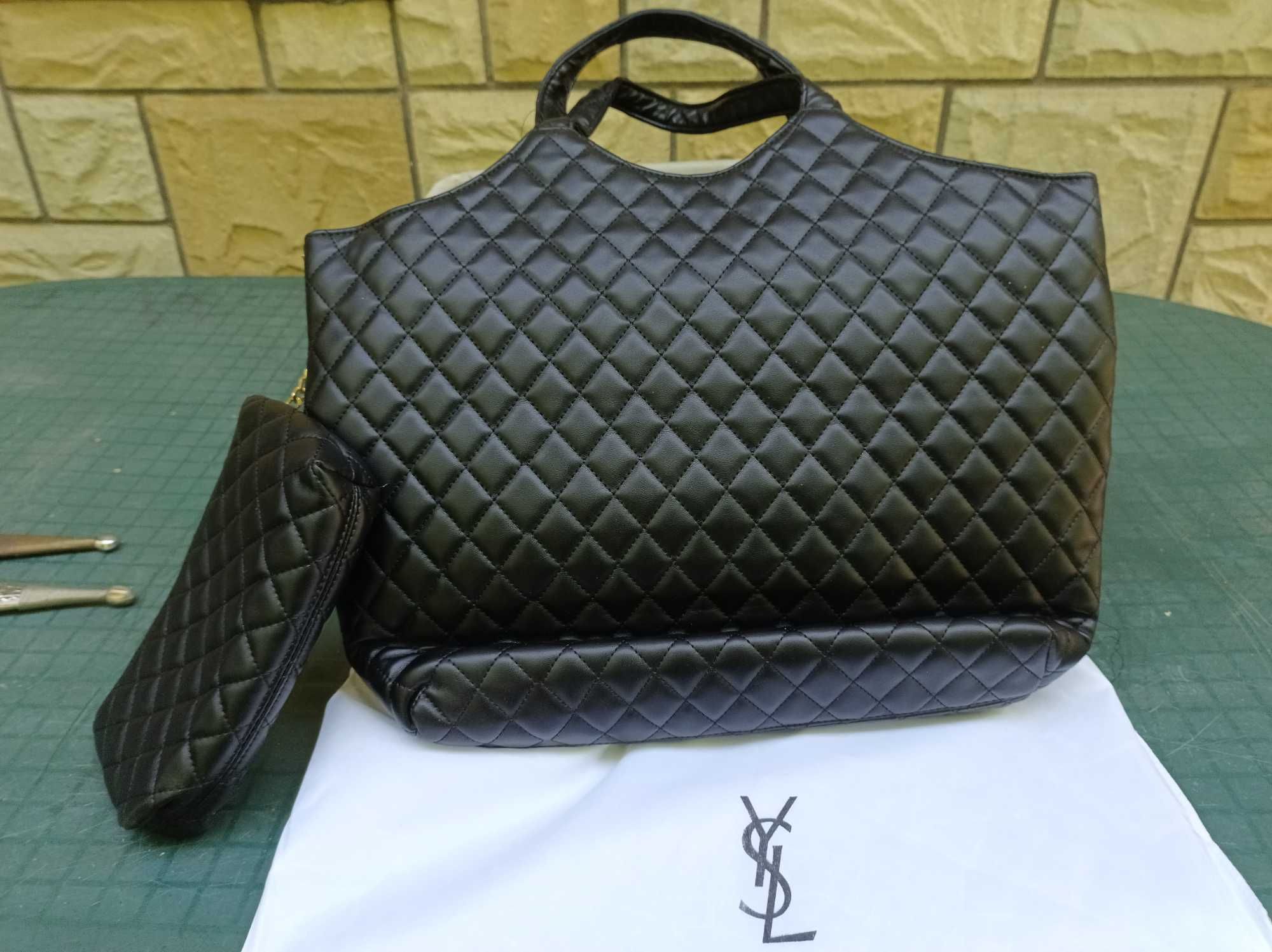 Torebka shopperka YSL saint laurent paris czarna nowa
