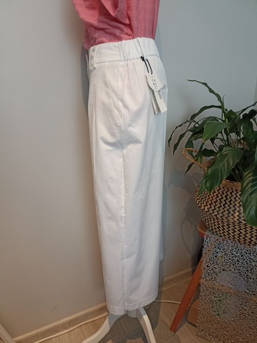 Spodnie kuloty białe damskie s.Oliver roz.L