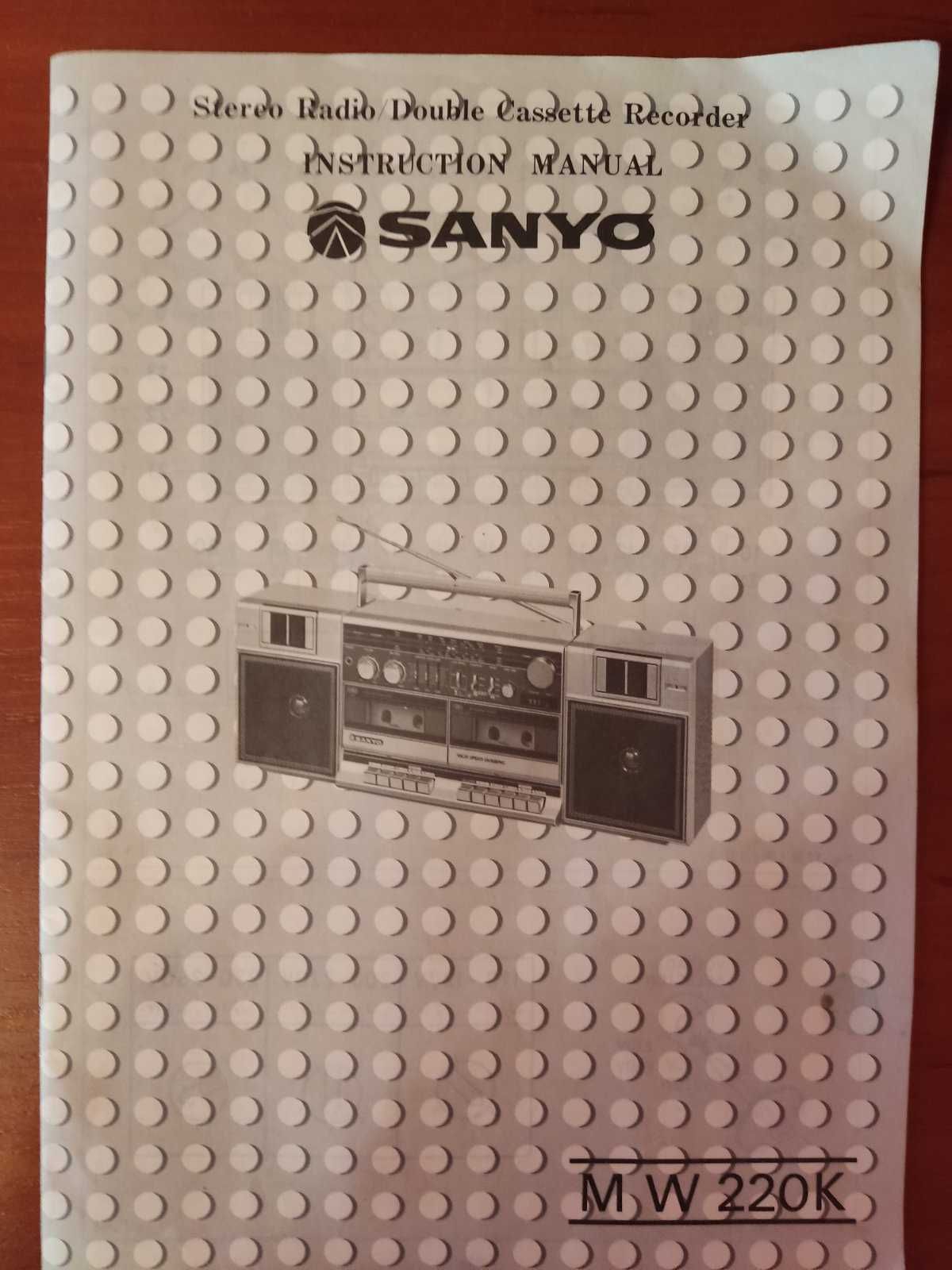 Продам магнитофон Sanyo MW 220K