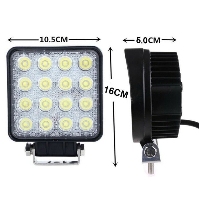 Faróis LED 48w  GROSSOS 55mm NOVOS trator camião reboque off road