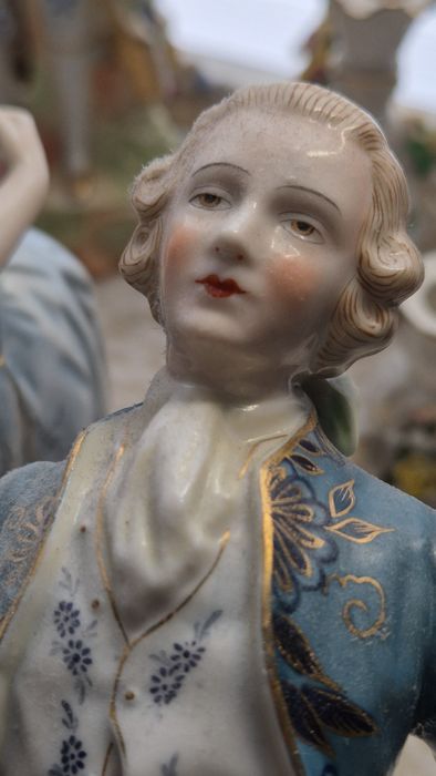 2x figurka porcelana tancerka i panicz