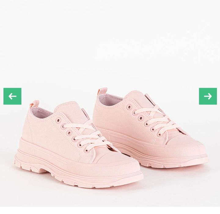 Trampki na wysokiej podeszwie