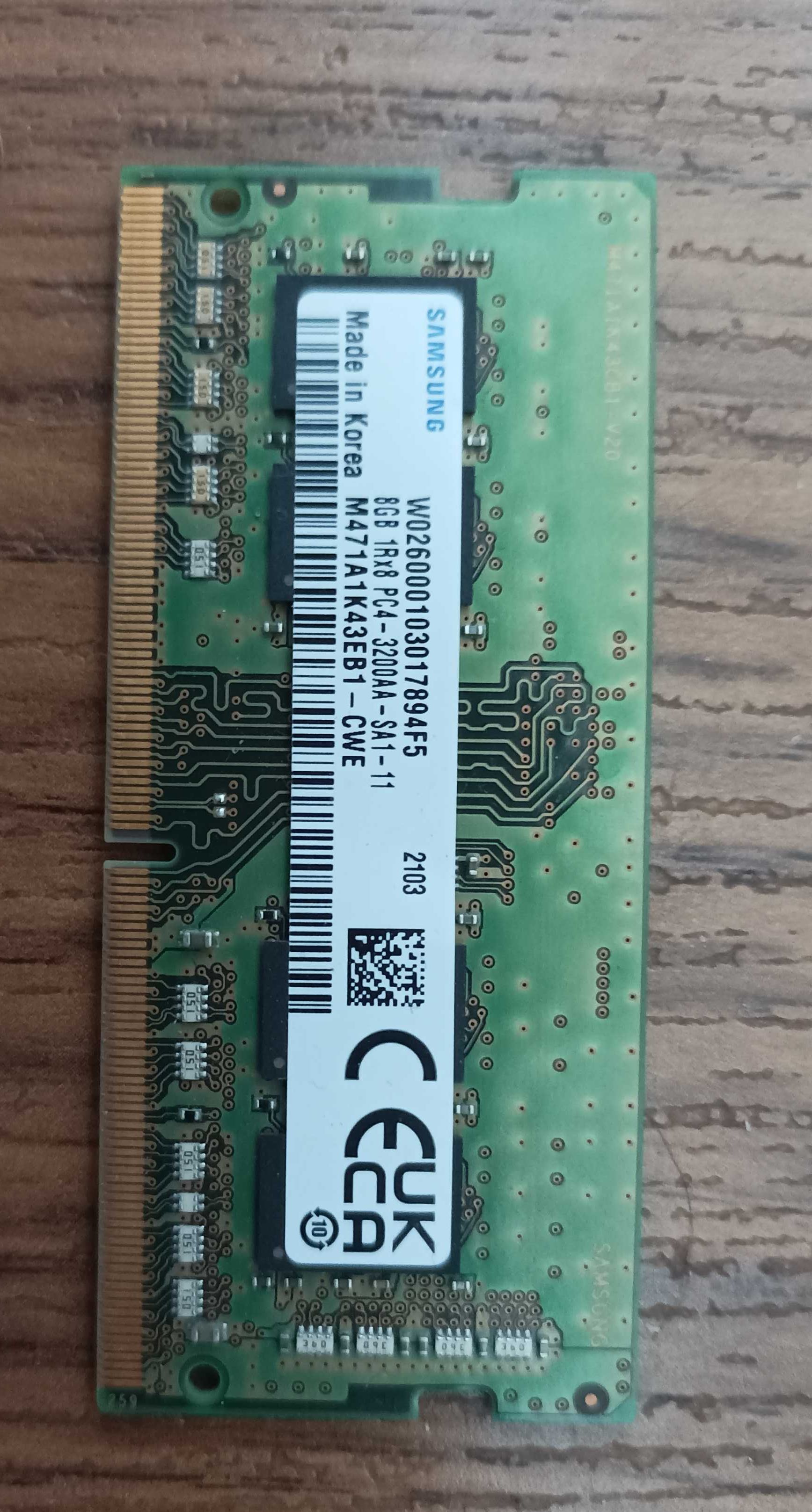 Samsung SoDimm 8GB ddr4 3200