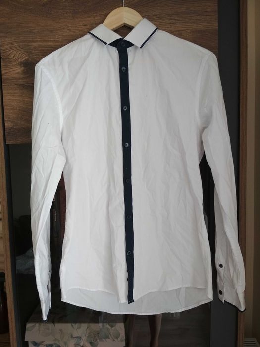 Koszula biała męska, rozmiar M