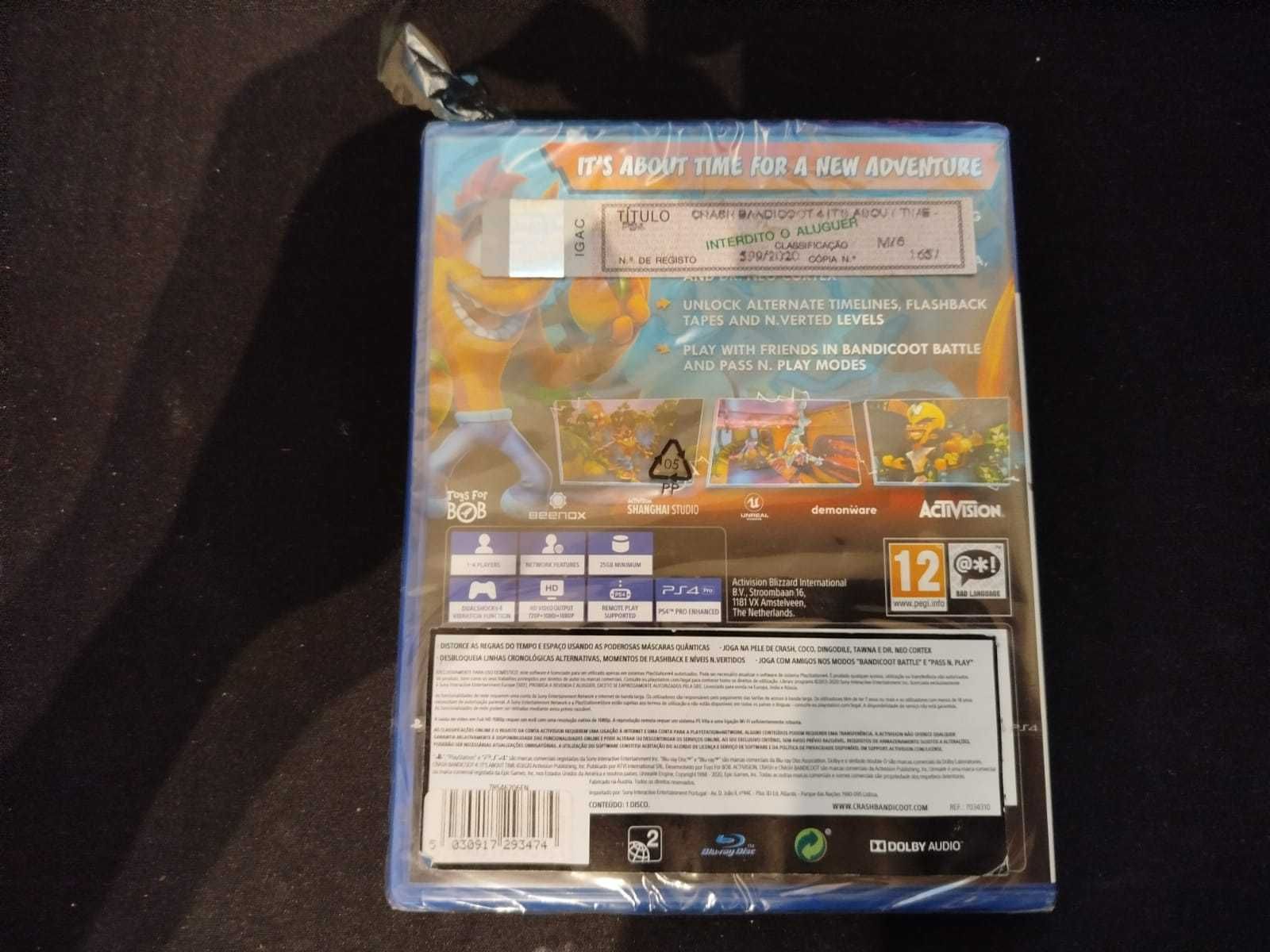 Vendo 'Crash Bandicoot 4 - it´s about time' | NOVO