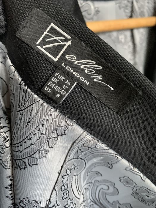 Жіночий костюм, юбка-жакет, вовна, р. S