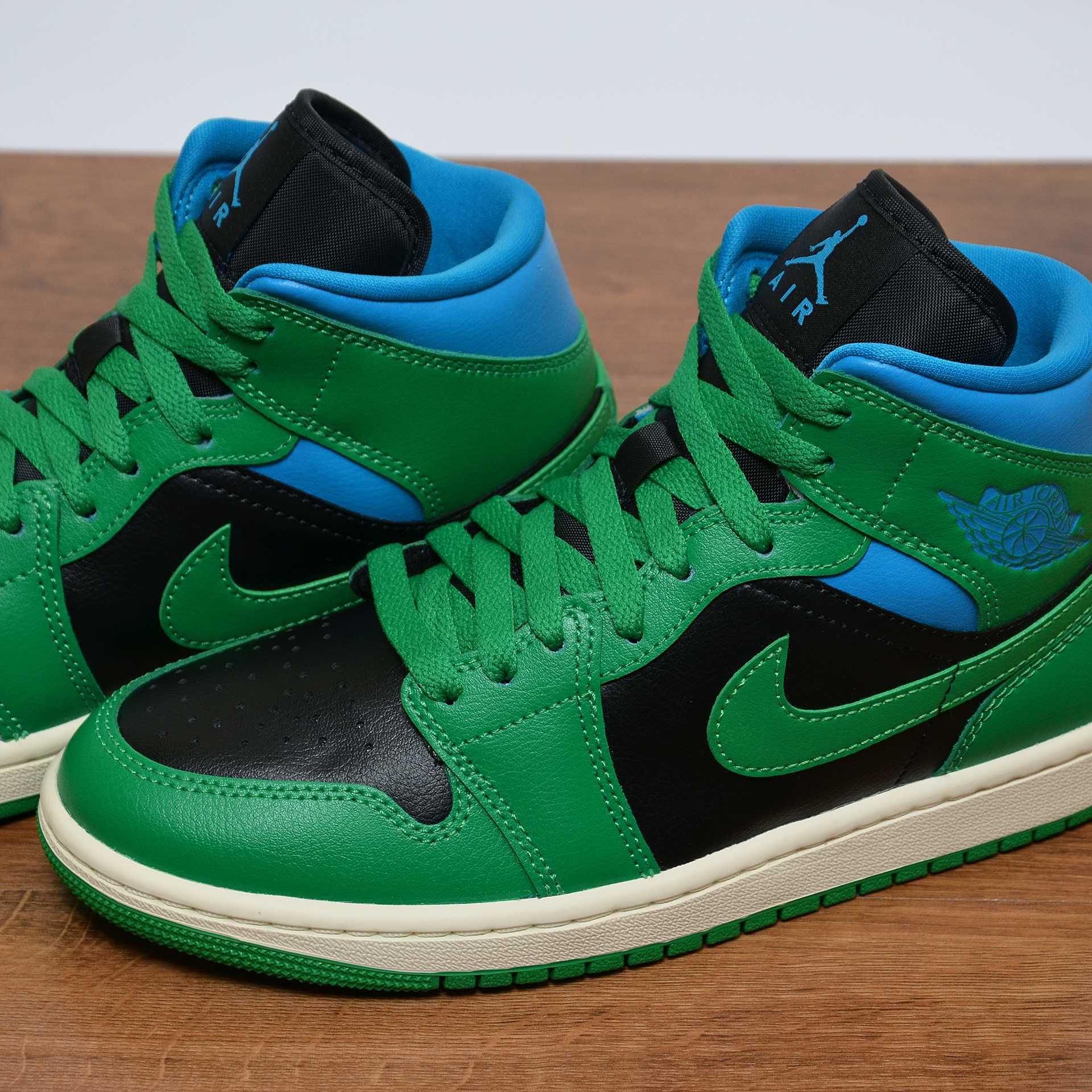 Nike Air Jordan 1 Mid Lucky Green кроссовки оригинал 38 / 24см