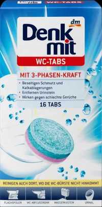 Таблетки Denk mit для чистки унитаза с 3-фазной защитой 16 шт Германия