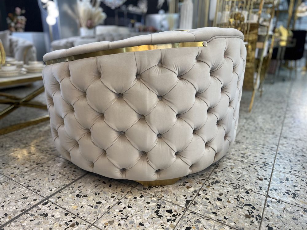 Zestaw kanapy XL / sofy  Glamour / chesterfield