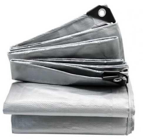 PLANDEKA 6x12 Wzmacniana Srebrna WODOODPORNA Gruba MOCNA Okryciowa UV