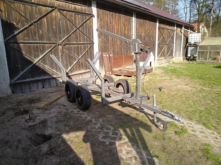 Przyczepka leśna do quada, ciągniczka , 2w1 wywrotka, dłużyca