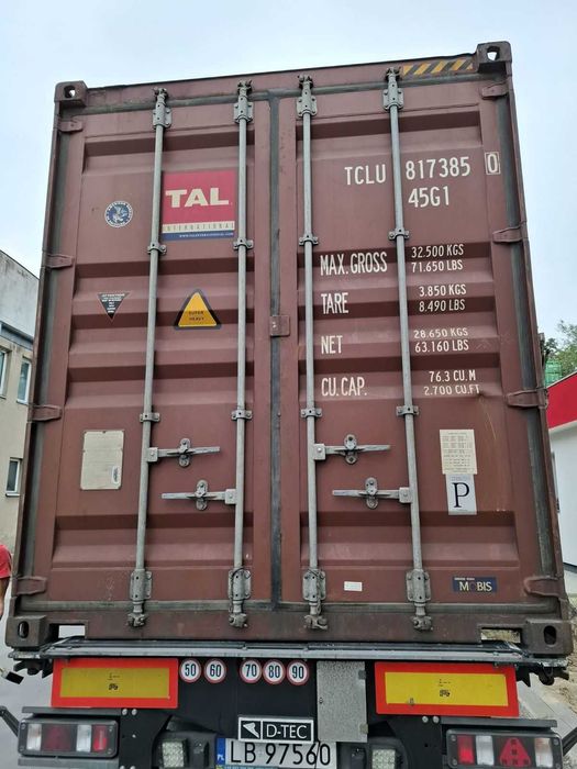 Kontener Morski 40HC Magazynowy 12x2,5x2,9 Transport z Rozładunkiem