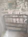 Cama em ferro de casal preta