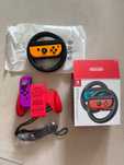 Zestaw Joy-Con Super Mario + uchwyt + 2x kierownice Nintendo Switch