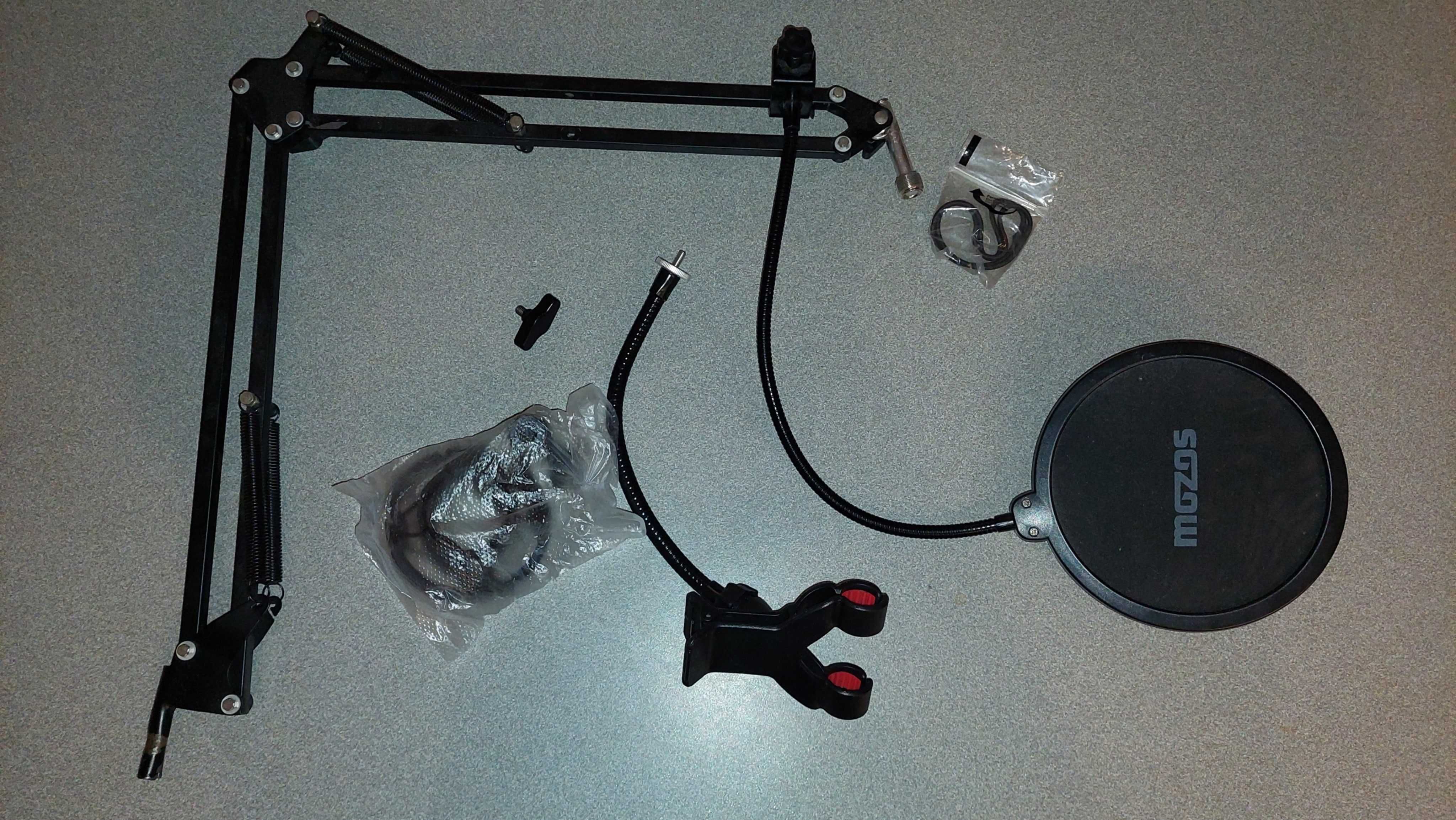 Mikrofon pojemnościowy MXL 990 + cały zestaw (uchwyty/popfilter)