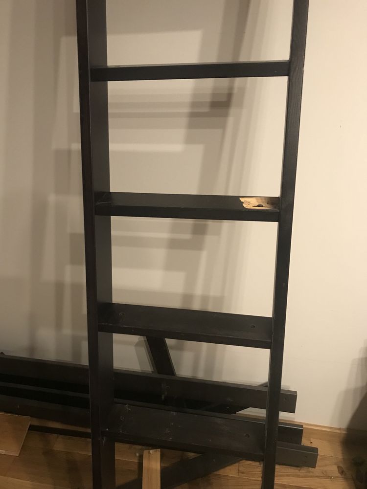 Antresola STORA Ikea czarna, drewno, używana