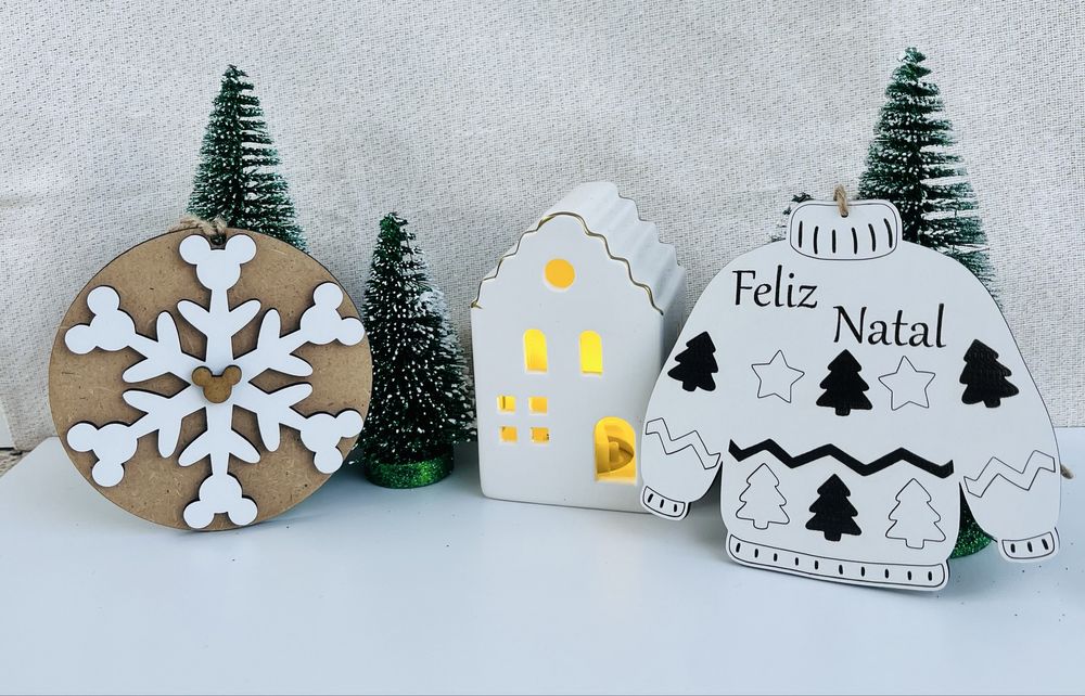 Bola de Natal personalizada – com nome gravado a laser
