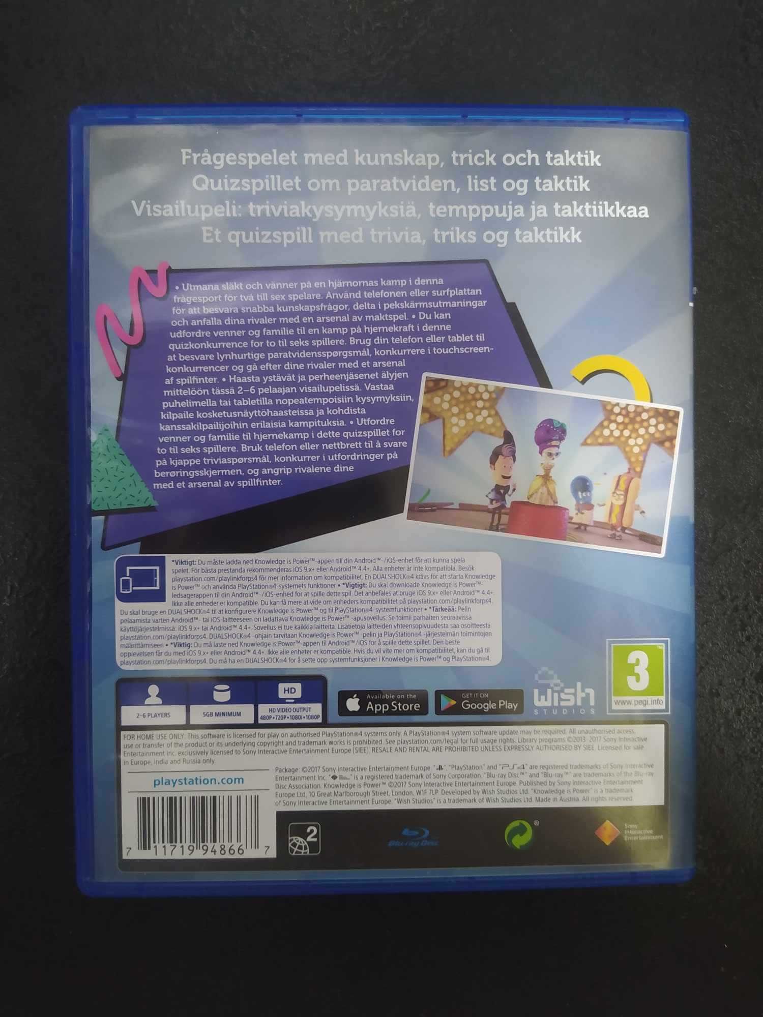 Wiedza to Potęga PS4 Gra po Angielsku