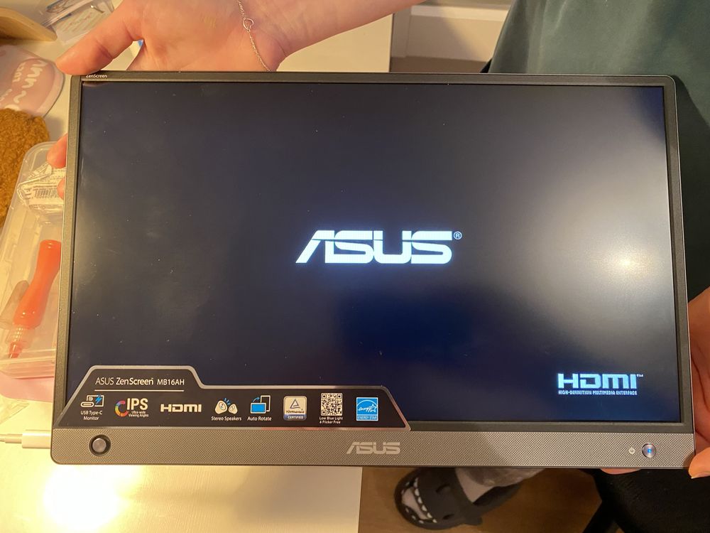 ASUS Zen Screen Przenosny Monitor MB16AH Dodatkowy Monitor Nowy