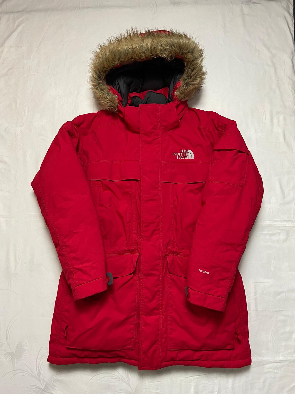 Kurtka Parka Zimowa The North Face MCMURDO czerwona rozmiar XL