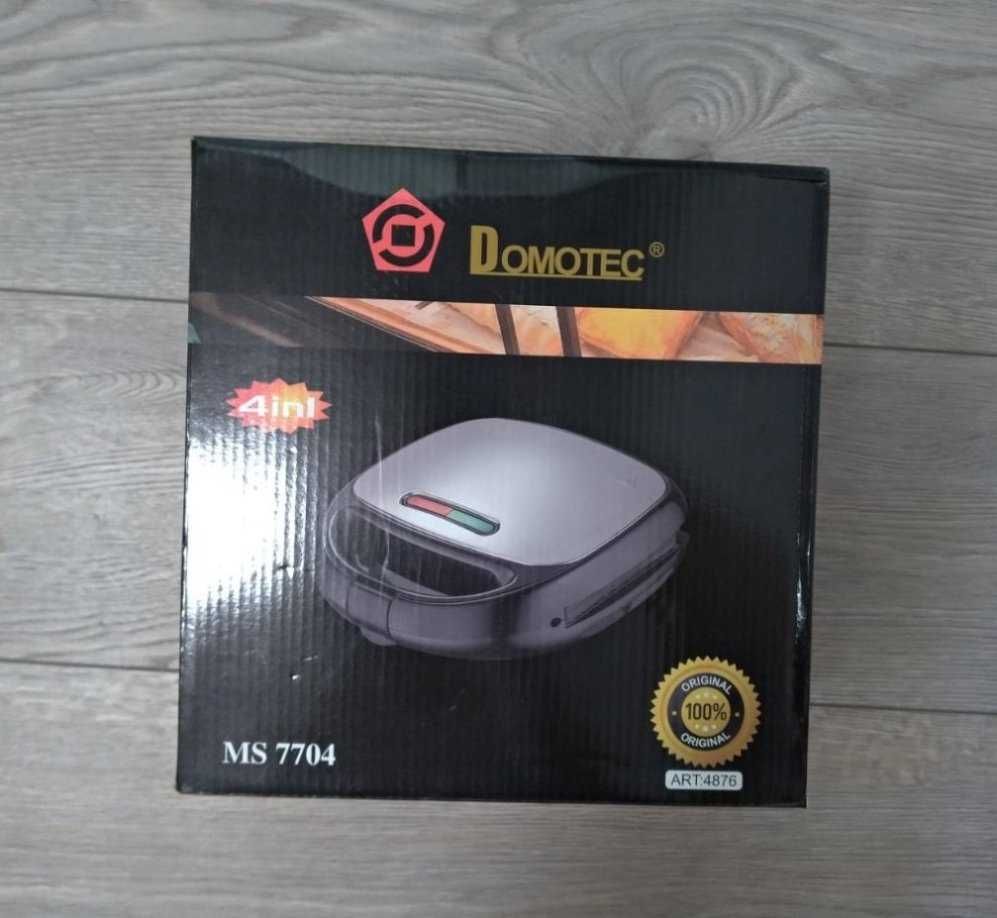 Domotec MS 7704 4в1 орешница, вафельница, гриль тостер Домотек