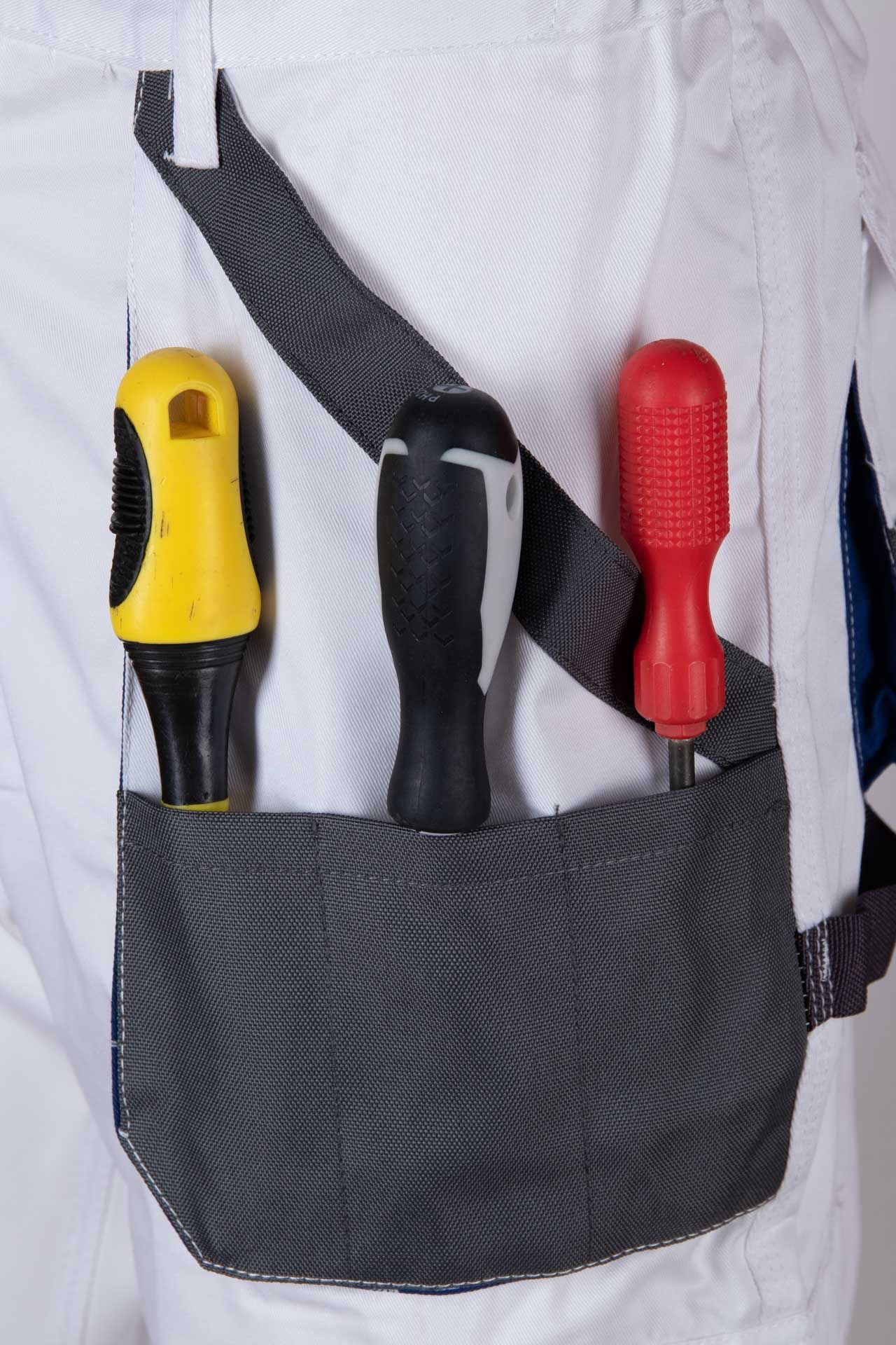 Spodnie Robocze Krótkie Practical Białe R. 44