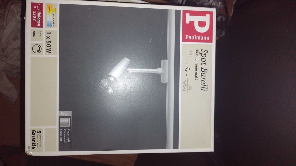 Kinkiet nowy chrome matt