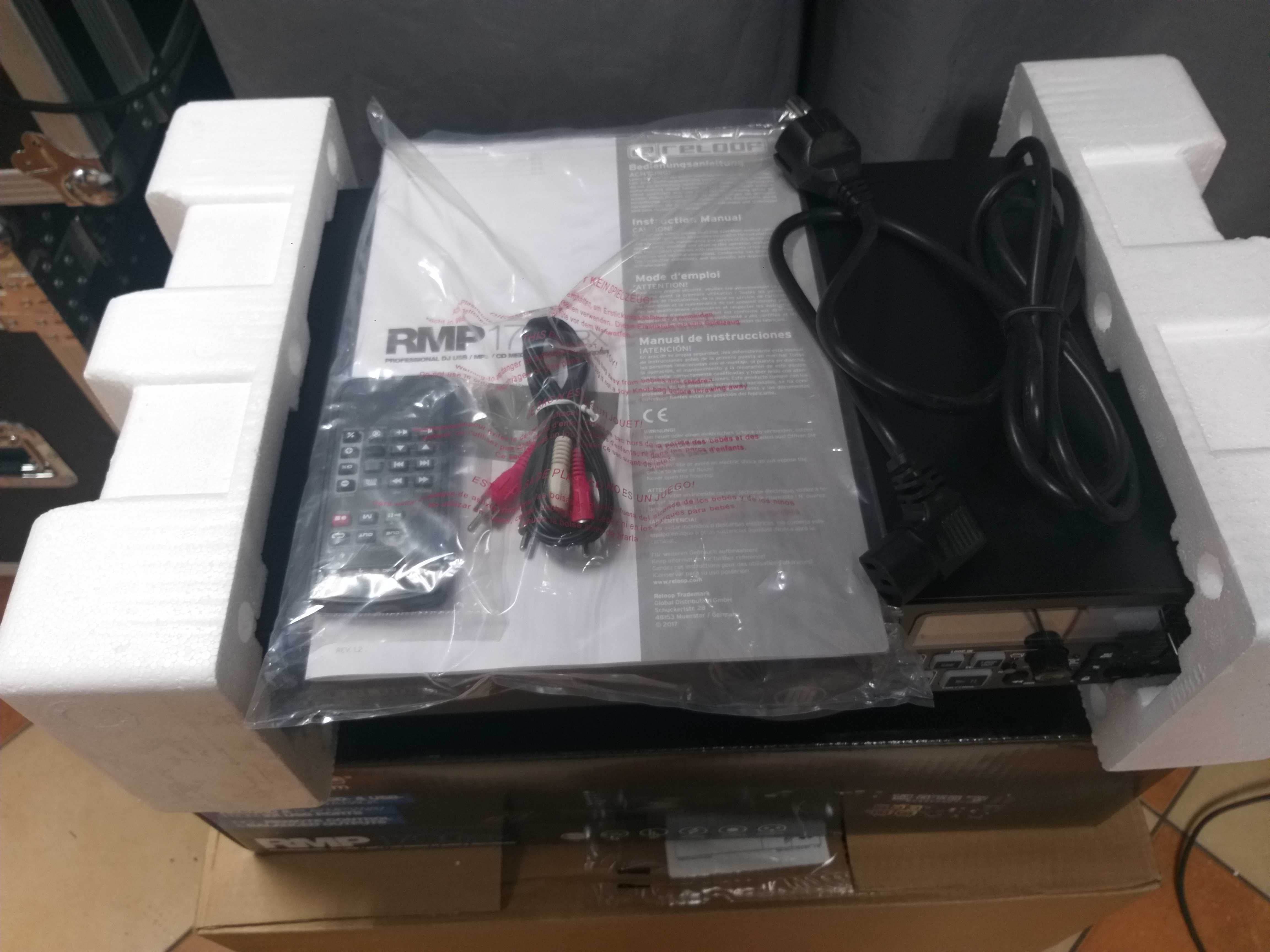 Odtwarzacz DJ mp3,cd,usb - Reloop RMP1700 RX +pilot,pudełko,instrukcja