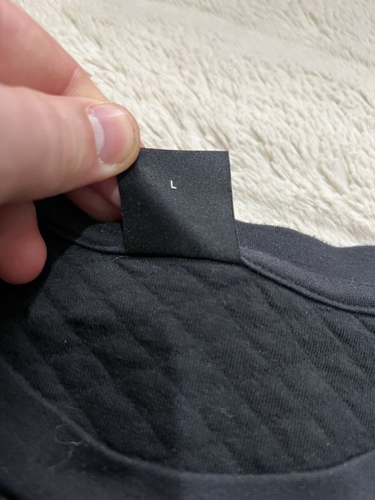 HUGO BOSS (M) джемпер свитшот мужской черный вафельный оригинал кофта